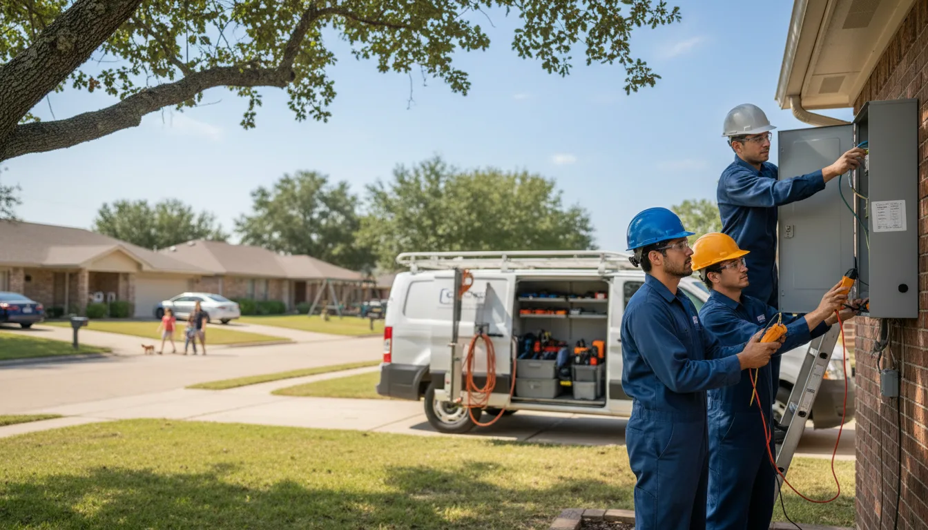 Certified electrician providing emergency electrical services in Crescent City, IL
